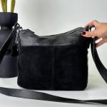 Сумка женская кожаная черная FM1246G