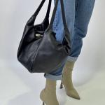 Сумка жіноча шкіряна чорна FM1352A