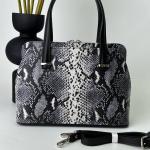 Сумка женская кожаная черная FM1238D