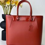 Сумка женская кожаная оранжевая FM1157H