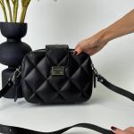 Сумка женская кожаная черная FM1268C