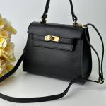 Сумка жіноча шкіряна чорна FM1360B