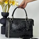 Сумка женская кожаная черная FM1362A