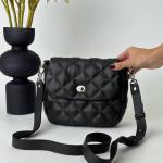 Сумка женская кожаная черная FM1363A