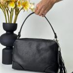 Сумка жіноча шкіряна чорна FM1365A