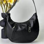 Сумка жіноча шкіряна чорна FM1374A