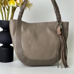 Сумка женская кожаная тауп FM1376A