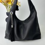Сумка женская кожаная черная FM1378B