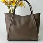 Сумка женская кожаная тауп FM1381B