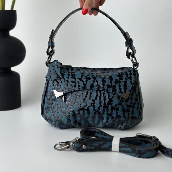 Сумка женская кожаная изумрудная FM1217N