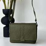 Сумка женская кожаная оливка FM1328J