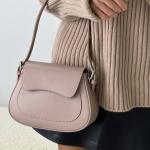 Сумка женская кожаная пудра FM1402C