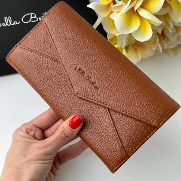 Кошелек женский кожаный карамельный FM1284E