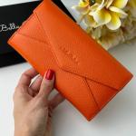 Кошелек женский кожаный оранжевый FM1284J
