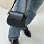 Сумка женская кожаная черная FM1402D