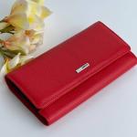 Кошелек женский кожаный красный FM1409B