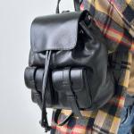 Рюкзак жіночий шкіряний чорний FM1384B