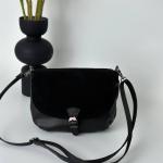 Сумка женская кожаная черная FM1412B