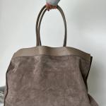 Сумка жіноча шкіряна тауп FM1405C