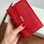 Кошелек женский кожаный красный FM1419D