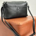 Сумка женская кожаная черная FM1423B