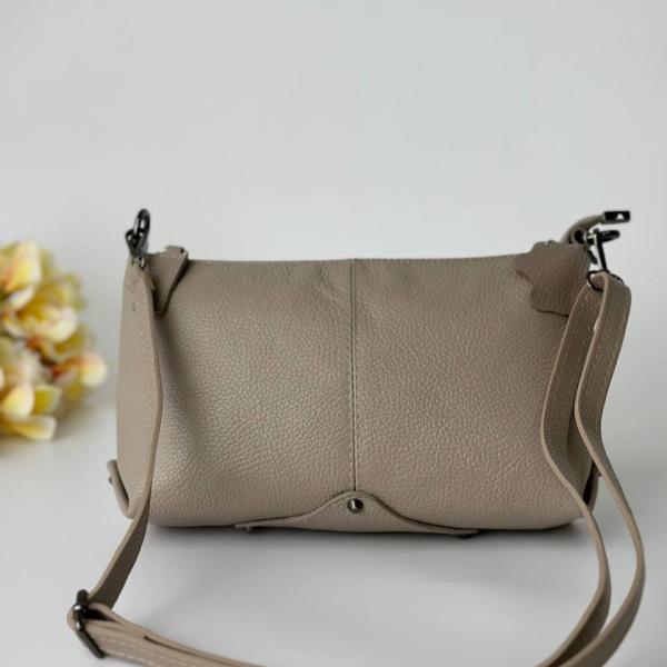 Сумка женская кожаная бежевая FM1425C