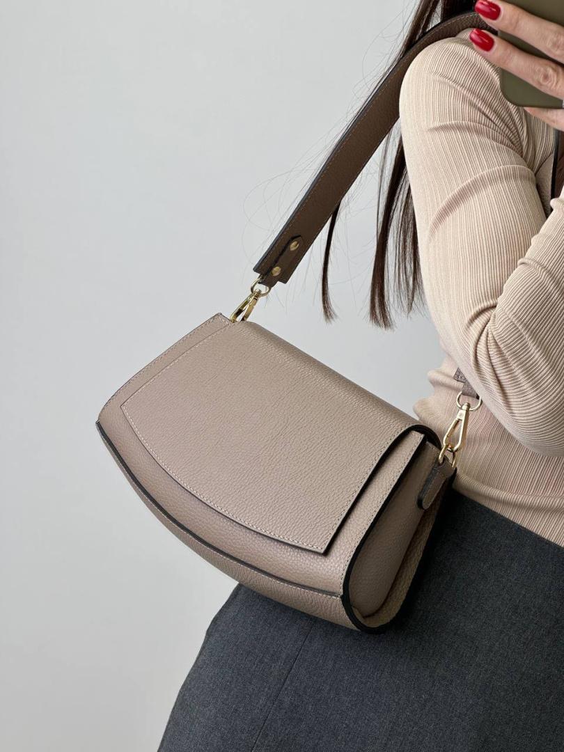 Сумка женская кожаная бежевая FM1398D