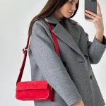 Сумка жіноча шкіряна червона FM1311L