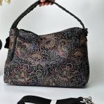 Сумка жіноча шкіряна фіолетова FM1371B