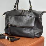 Сумка женская кожаная шоколадная FM1372C