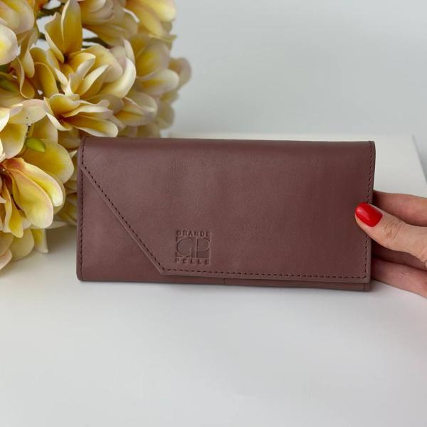 Гаманець жіночий шкіряний пудра FM0944J