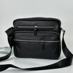 Чоловіча шкіряна чорна сумка FM1455A