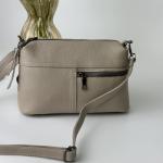 Сумка женская кожаная бежевая FM1423F