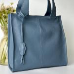 Шкіряна сумка жіноча джинс FM1080M