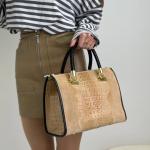 Сумка женская кожаная бежевая FM1472A