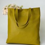 Сумка жіноча шкіряна гірчична FM1133E