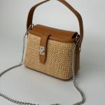 Сумка женская кожаная карамельная FM1481B