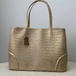 Сумка женская кожаная золото FM1063Z