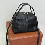 Сумка жіноча шкіряна чорна FM1035K