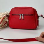 Сумка женская кожаная красная FM0998Y