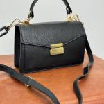 Сумка женская кожаная черная FM1485C