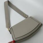 Сумка женская кожаная серая FM1398G