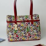 Сумка жіноча шкіряна червона FM1085E