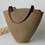 Сумка женская кожаная коричневая FM1504A