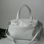 Сумка женская кожаная белая FM1234E