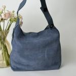 Кожаная сумка женская джинс FM1482B