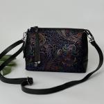 Сумка женская кожаная черная FM1115O