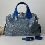 Кожаная сумка женская джинс FM1510D