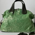 Сумка женская кожаная зеленая FM1510F