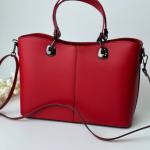 Сумка жіноча шкіряна червона FM0785T